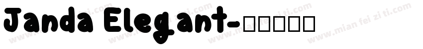 Janda Elegant字体转换